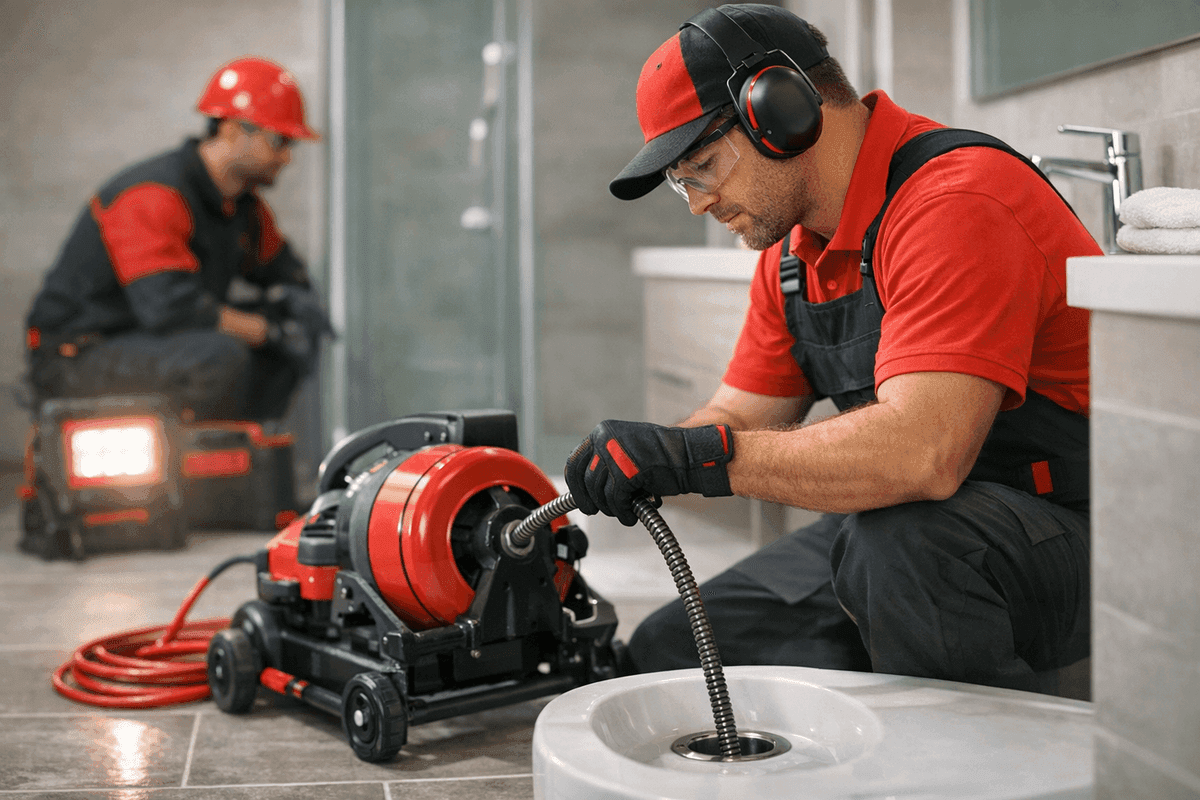 Drain Cleaning service by South Hills Plumber