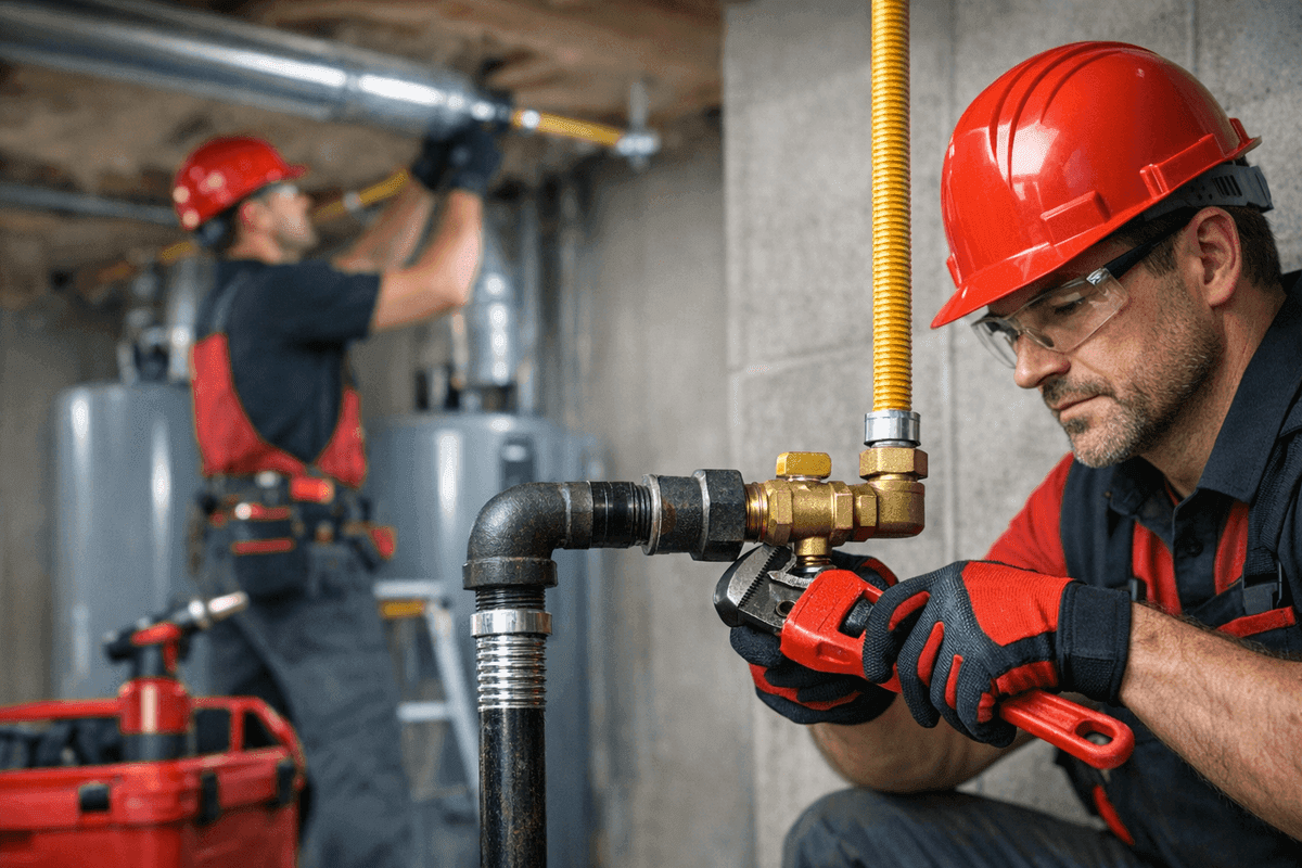 Gas Line Installation service by South Hills Plumber