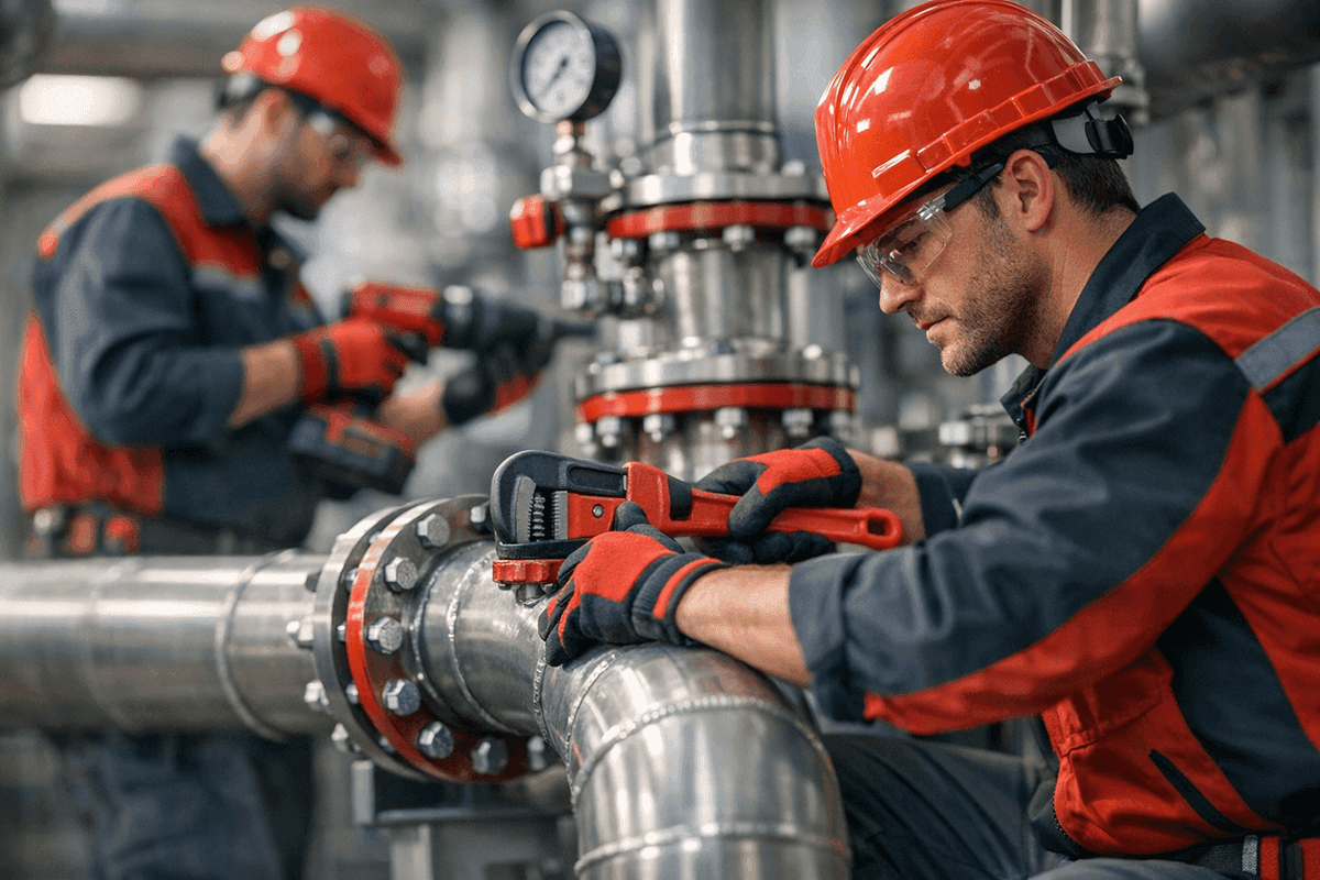 Industrial Pipe Systems service by South Hills Plumber