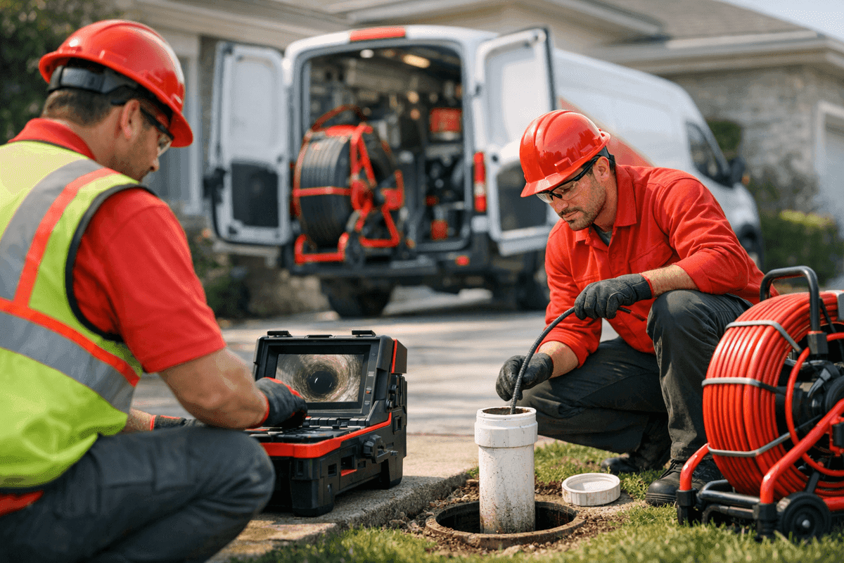 Sewer Line Inspection service by South Hills Plumber