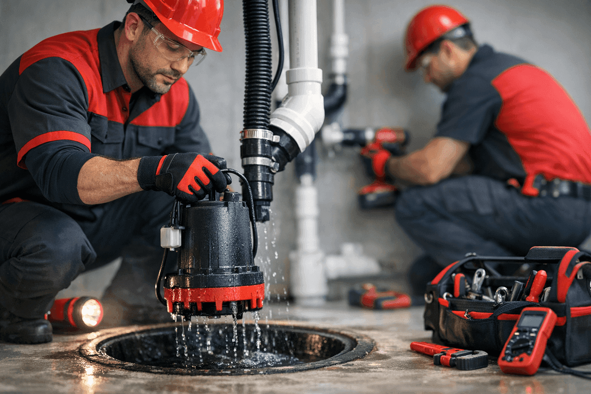 Sump Pump Repair service by South Hills Plumber